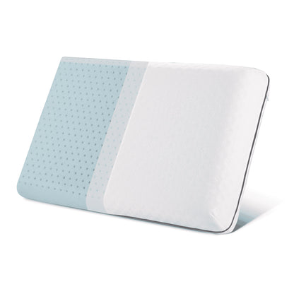 Cooling Gel Memory Foam Pillow, Standard Size Neck Support, 25"X16"