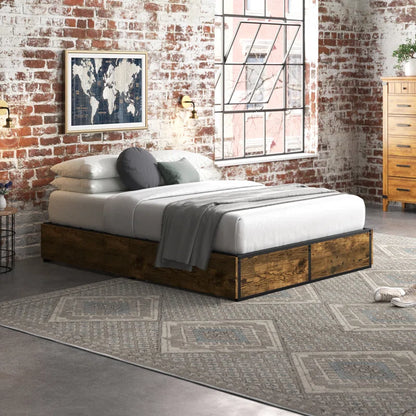 Julana Storage Platform Bed with 4 Drawers No Headboard