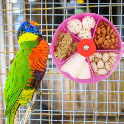 Elevate Playtime with the Purple Bird Foraging Wheel Toy for Happy Parrots and Parakeets! 🐦💜