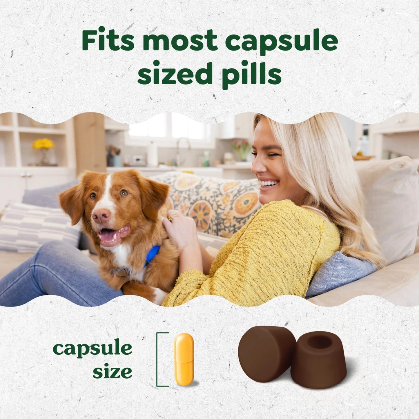 Pill Pockets for Dogs Hickory Smoke Large, Capsule Size Soft Dog Treats, 7.9 Oz (30 Pk)