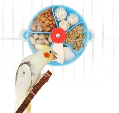 Elevate Playtime with the Purple Bird Foraging Wheel Toy for Happy Parrots and Parakeets! 🐦💜
