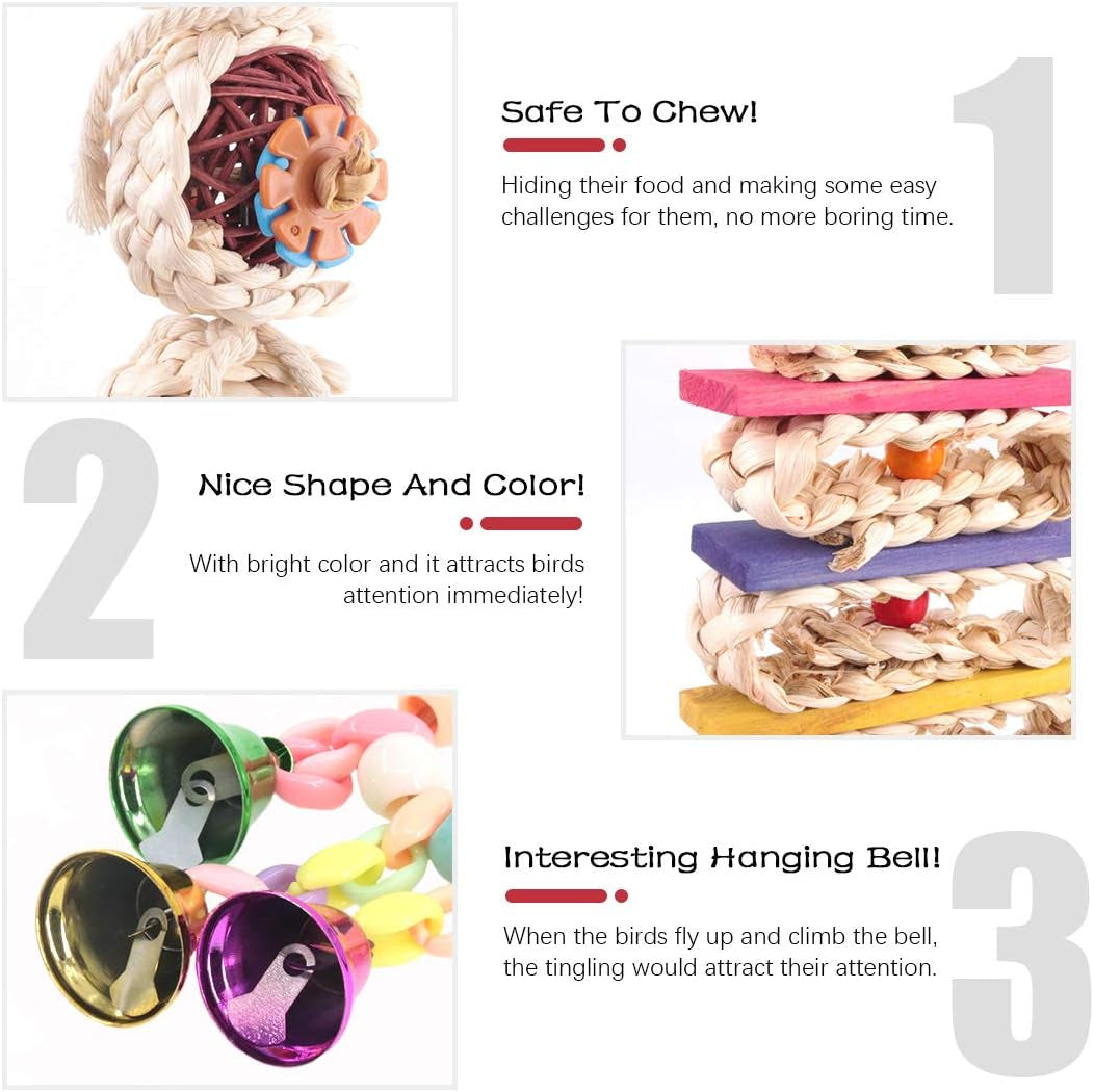 Brighten your bird's day with our  3 Pack Toy Set! 🐦🎉 Perfect for parrots, parakeets, and lovebirds! 🐥💖 #BirdToys #HappyBirds