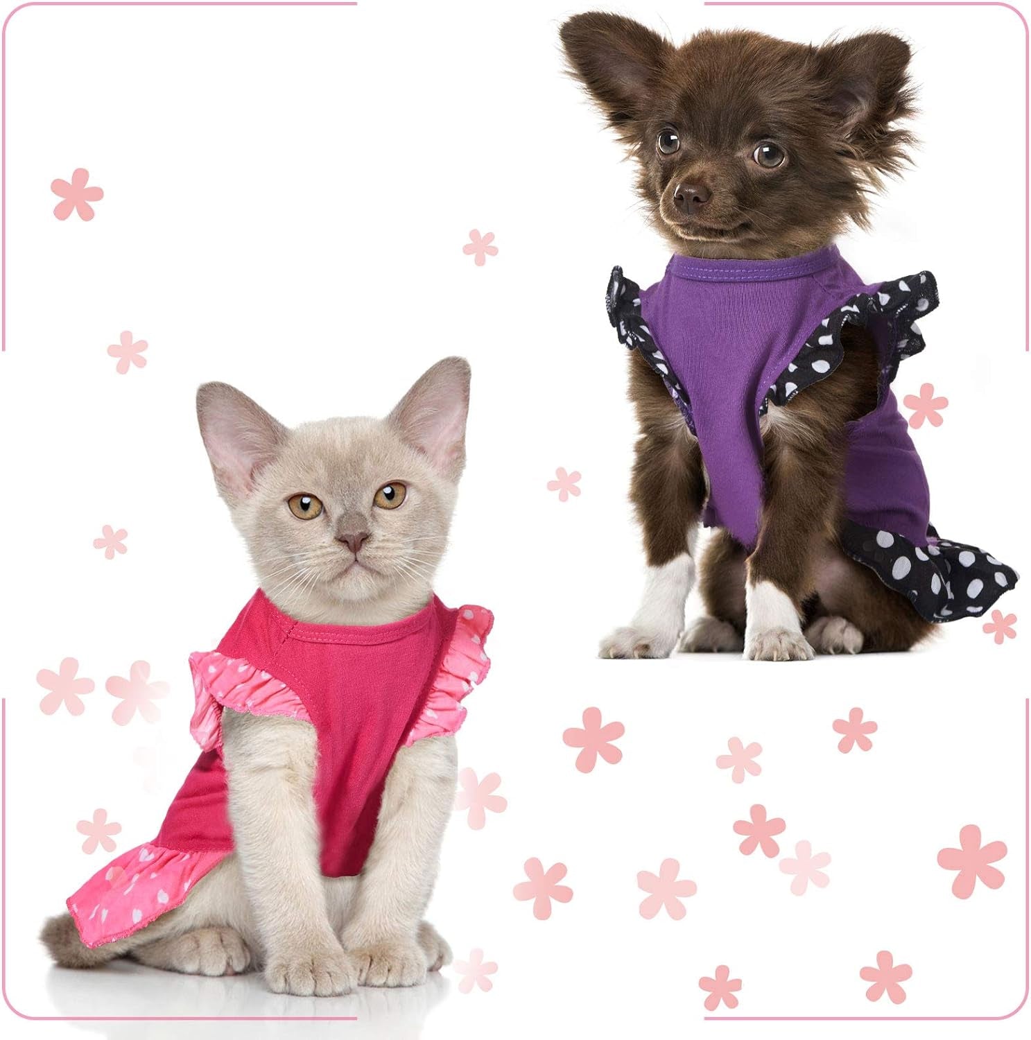 Chic 2-Piece Summer Dress Set for Your Fashionable Pup - Perfect for Stylish Girl Dogs & Cats! 🐾💕 #PetFashion #DogDresses