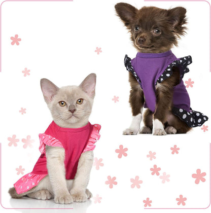 Chic 2-Piece Summer Dress Set for Your Fashionable Pup - Perfect for Stylish Girl Dogs & Cats! 🐾💕 #PetFashion #DogDresses