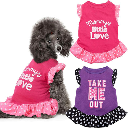 Chic 2-Piece Summer Dress Set for Your Fashionable Pup - Perfect for Stylish Girl Dogs & Cats! 🐾💕 #PetFashion #DogDresses