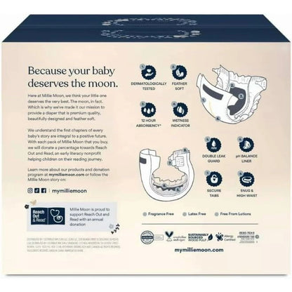 Millie Moon Luxury Diapers - Size 2-96ct