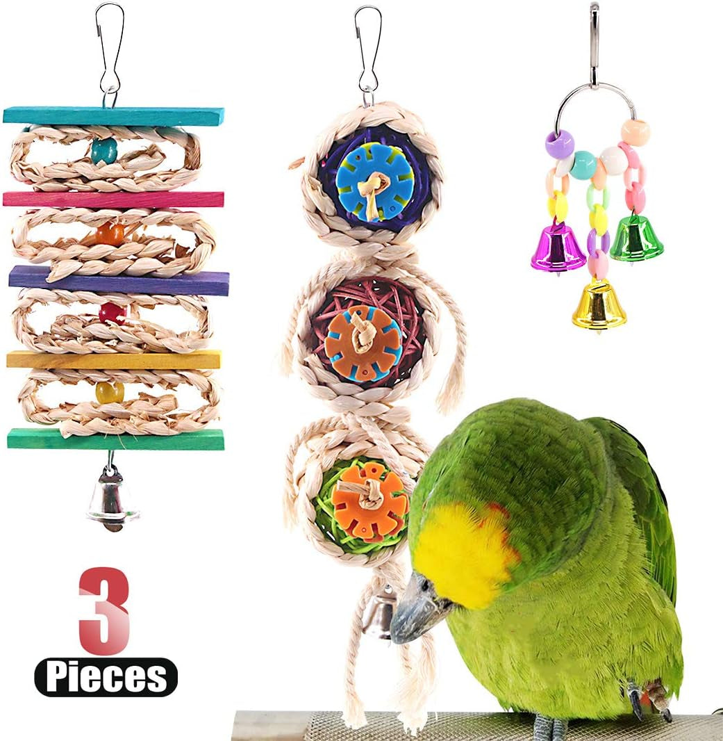Brighten your bird's day with our  3 Pack Toy Set! 🐦🎉 Perfect for parrots, parakeets, and lovebirds! 🐥💖 #BirdToys #HappyBirds