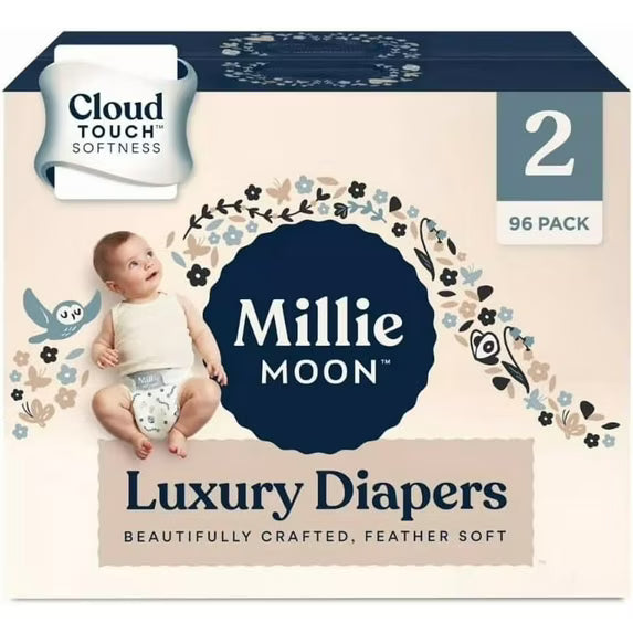 Millie Moon Luxury Diapers - Size 2-96ct