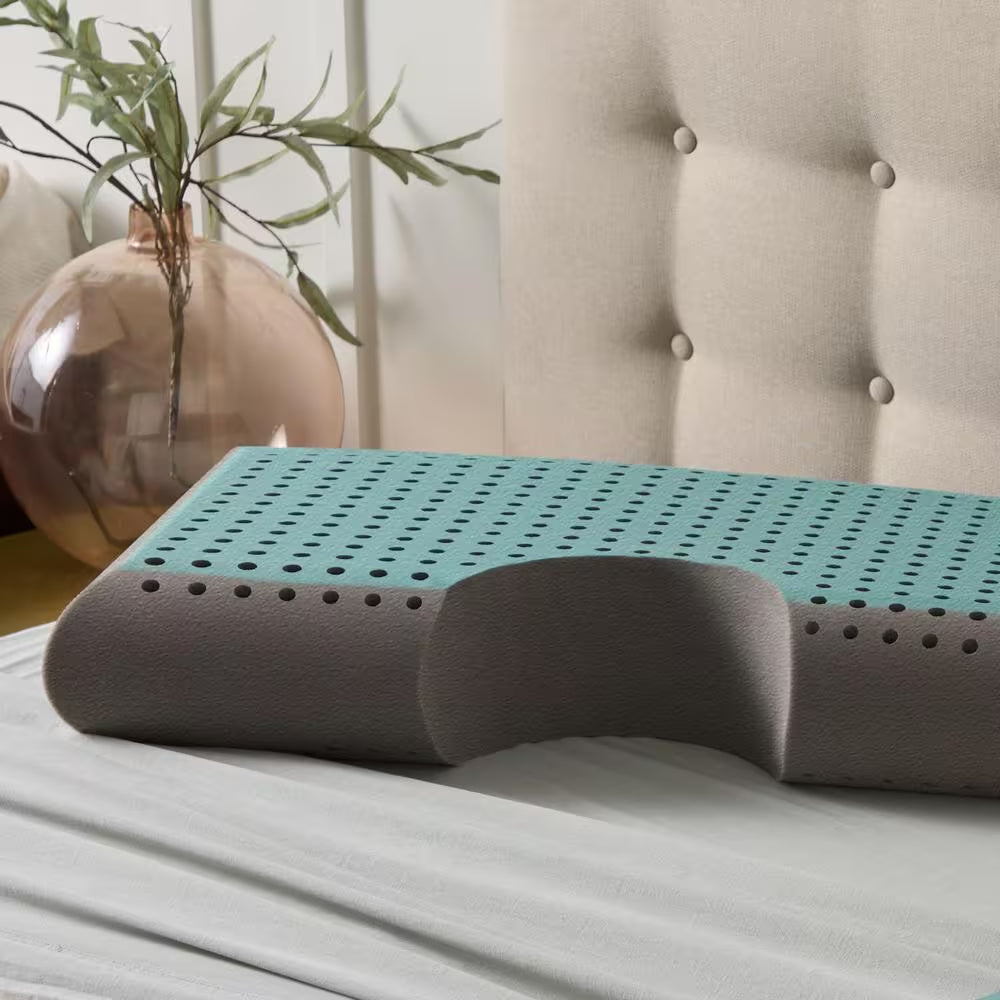 Bamboo Charcoal and Gel Memory Foam Side Sleeper King Pillow