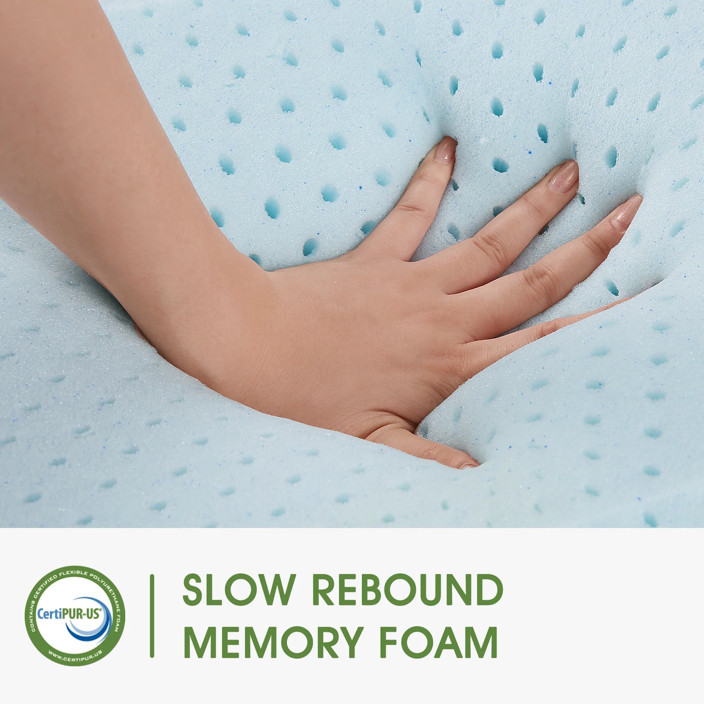 Cooling Gel Memory Foam Pillow, Standard Size Neck Support, 25"X16"