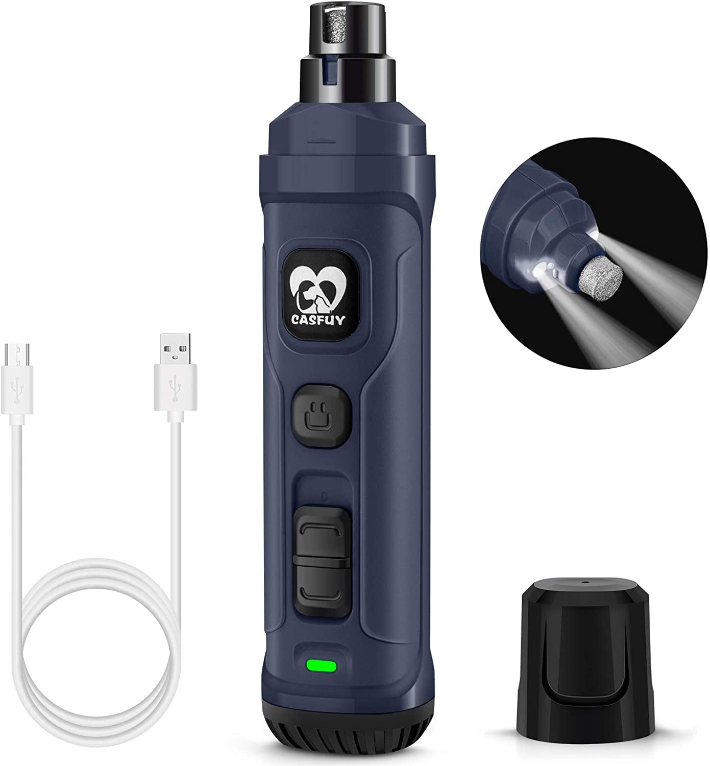 Say goodbye to pet nail trimming struggles! 🐾✨ Check out the  Dog Nail Grinder - now with 2 LED lights and a powerful 2-speed motor for a quiet, painless grooming experience for dogs and cats of all sizes! 💙 #PetGrooming #DogLovers #CatCare