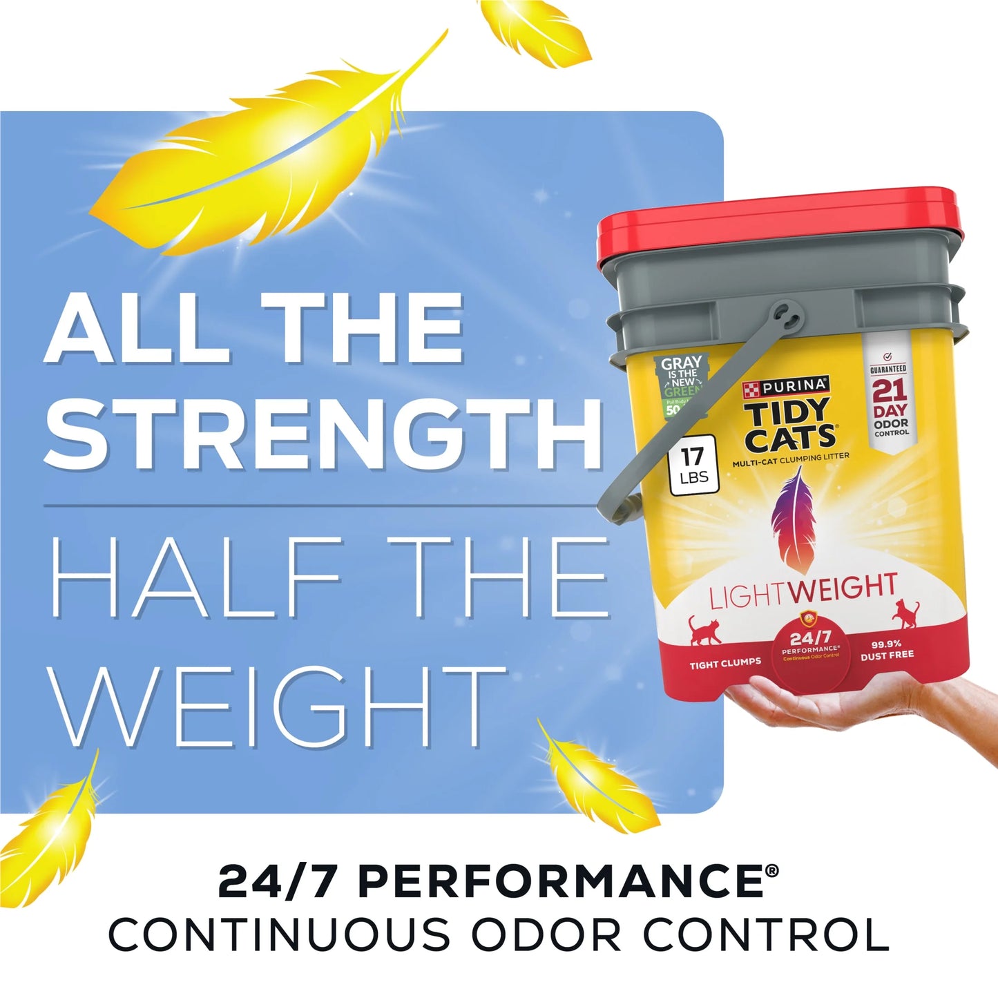 Purina  Lightweight 24/7 Performance Odor Control Clumping Cat Litter