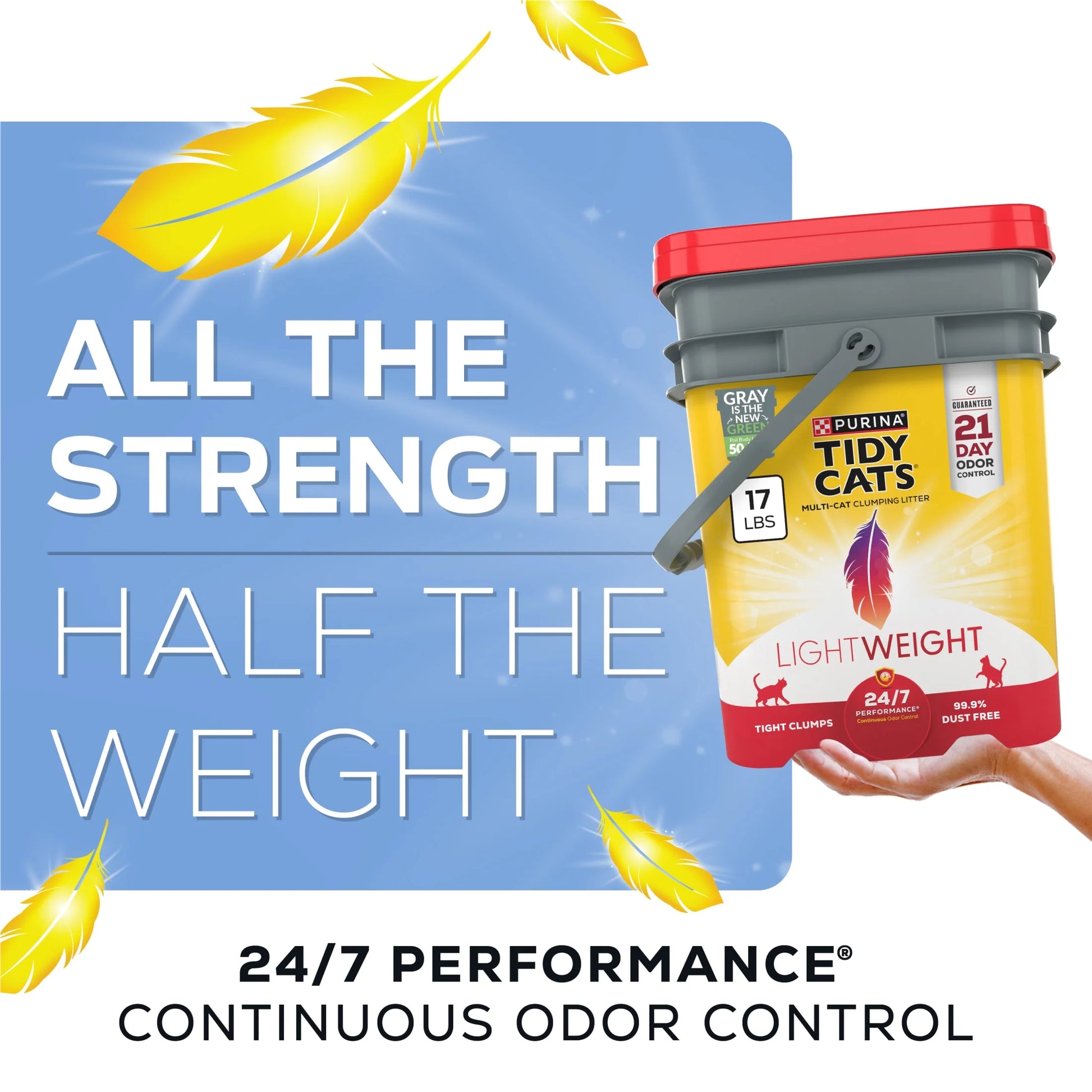 Purina  Lightweight 24/7 Performance Odor Control Clumping Cat Litter