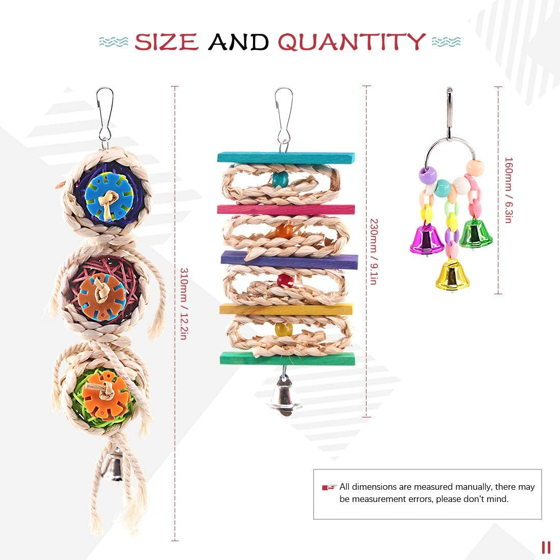 Brighten your bird's day with our  3 Pack Toy Set! 🐦🎉 Perfect for parrots, parakeets, and lovebirds! 🐥💖 #BirdToys #HappyBirds