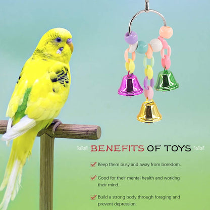 Brighten your bird's day with our  3 Pack Toy Set! 🐦🎉 Perfect for parrots, parakeets, and lovebirds! 🐥💖 #BirdToys #HappyBirds