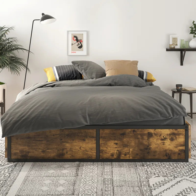 Julana Storage Platform Bed with 4 Drawers No Headboard