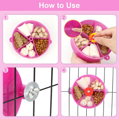 Elevate Playtime with the Purple Bird Foraging Wheel Toy for Happy Parrots and Parakeets! 🐦💜