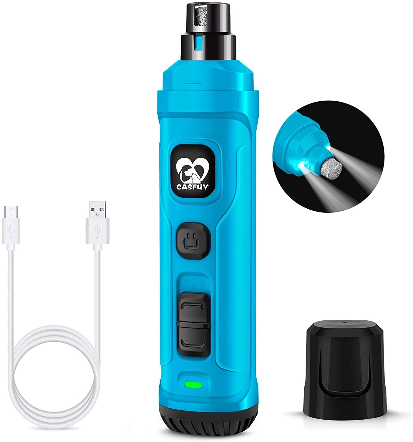 Say goodbye to pet nail trimming struggles! 🐾✨ Check out the  Dog Nail Grinder - now with 2 LED lights and a powerful 2-speed motor for a quiet, painless grooming experience for dogs and cats of all sizes! 💙 #PetGrooming #DogLovers #CatCare